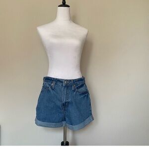 Brand new high rise mom shorts size 8/29waist - jean shorts - blue